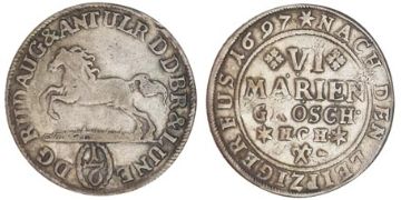 6 Marien Grošů 1693-1697