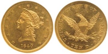 10 Dolarů 1839-1866