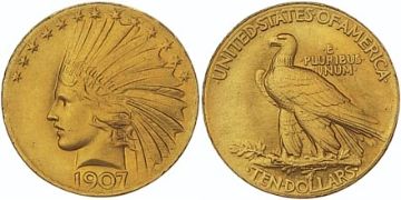 10 Dolarů 1907-1908