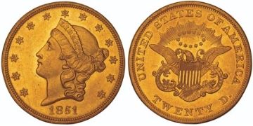 20 Dolarů 1849-1861
