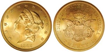 20 Dolarů 1862-1866