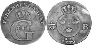 1/24 Riksdaler 1778-1783