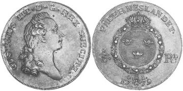 2/3 Riksdaler 1778-1780