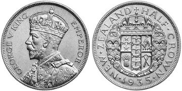 1/2 Crown 1933-1935