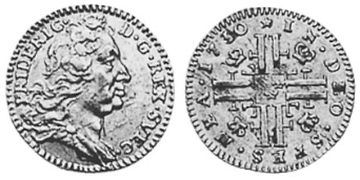 1/4 Ducat 1730-1740