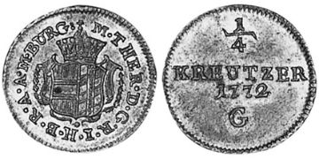 1/4 Krejcaru 1772-1778