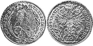 10 Krejcarů 1772-1777