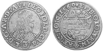 3 Krejcary 1660-1662