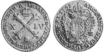 14 Liards 1792-1794