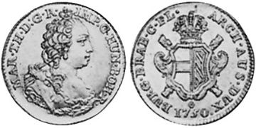 1/2 Souverain D´or 1750-1752