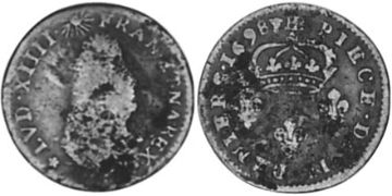 2 Deniers 1695-1708