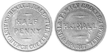 1/2 Penny 1857
