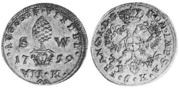 5 Krejcarů 1758-1759