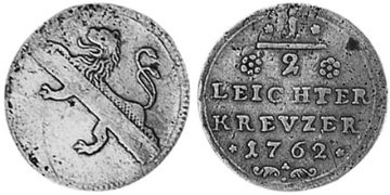 1/2 Krejcaru 1762-1763