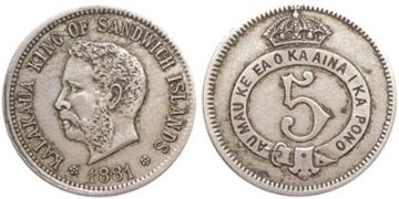 5 Cents 1881