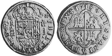 2 Reales 1716-1729