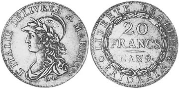 20 Francs 1800-1801