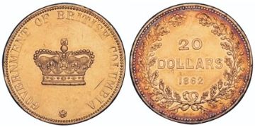 20 Dolarů 1862