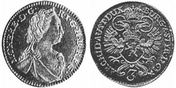 3 Krejcary 1746-1765