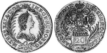 20 Krejcarů 1754-1765