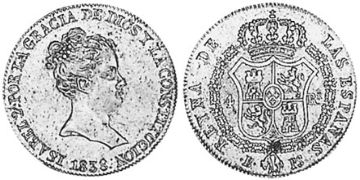 4 Reales 1838-1847