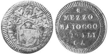 1/2 Baiocco 1797-1798