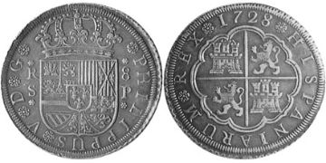 8 Reales 1728-1729