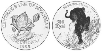 500 Kyat 1998