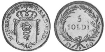 5 Soldi 1778-1780
