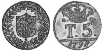 5 Tornesi 1797-1798
