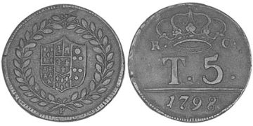 5 Tornesi 1798