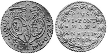 1/2 Baiocco 1781-1784