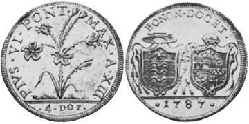 4 Doppie D´oro 1787