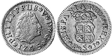 1/2 Escudo 1738-1746