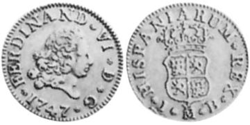 1/2 Escudo 1746-1748