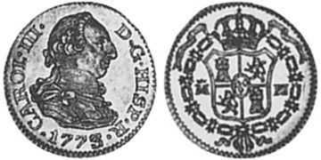1/2 Escudo 1772-1785