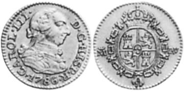 1/2 Escudo 1786-1788