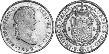 8 Escudos 1822-1824
