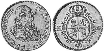 1/2 Escudo 1788-1797