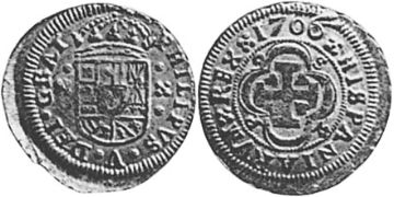 2 Escudos 1701-1706