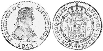 2 Escudos 1813-1814