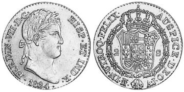 2 Escudos 1814-1833