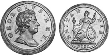 1/2 Penny 1717-1719