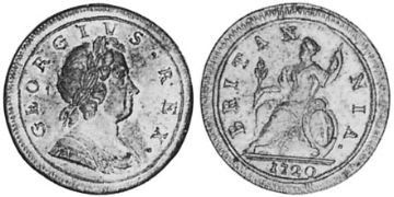 1/2 Penny 1719-1724