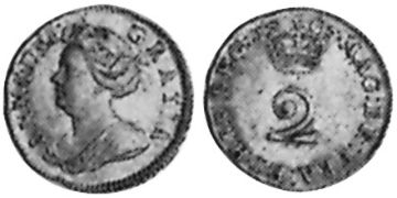2 Pence 1703-1713