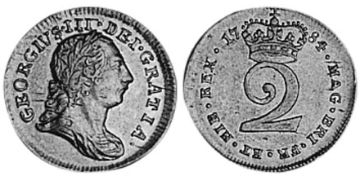 2 Pence 1763-1786