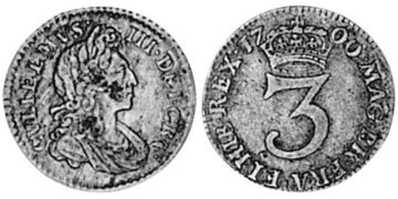 3 Pence 1698-1701
