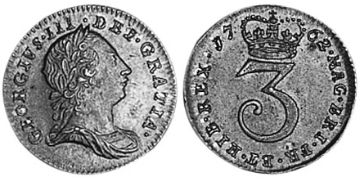 3 Pence 1762-1786