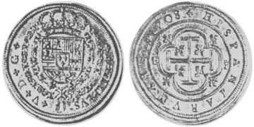 8 Escudos 1708