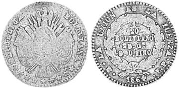 1/20 Boliviano 1864-1865